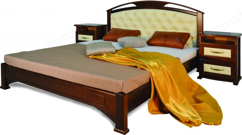 Кровать односпальная "Омега" с мягкой вставкой