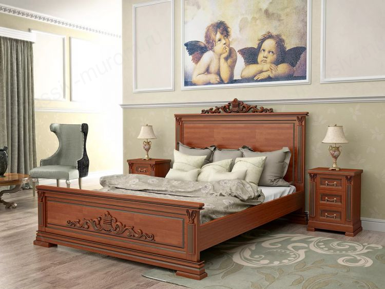 Кровать Италия 105 (высокое изножье) 